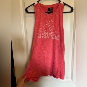 Adidas Coral/red Tank Top